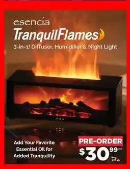 Showcase US Esencia TranquilFlames: Mini Fireplace Flame Diffuser offer