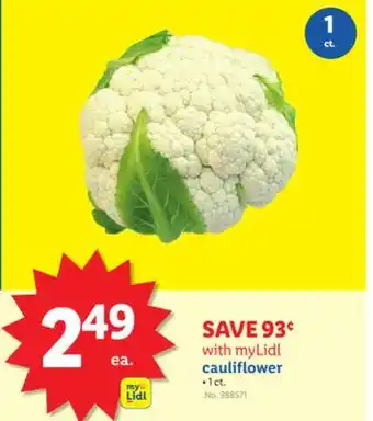 Lidl cauliflower offer