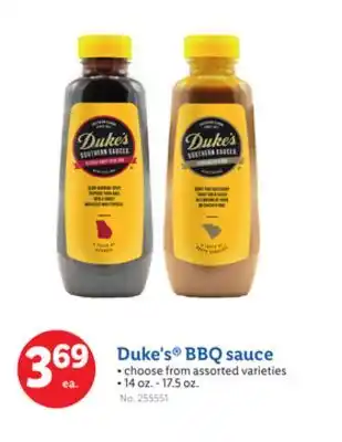 Lidl Duke's BBQ sauce offer