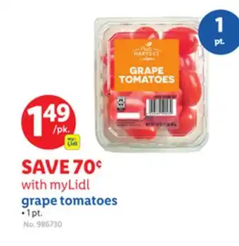 Lidl grape tomatoes offer