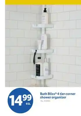 Lidl Bath Bliss 4 tier corner shower organizer offer