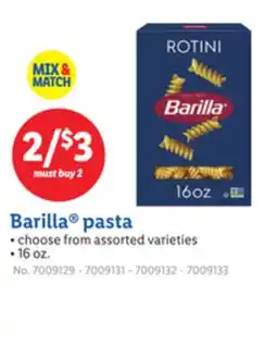 Lidl Barilla pasta offer