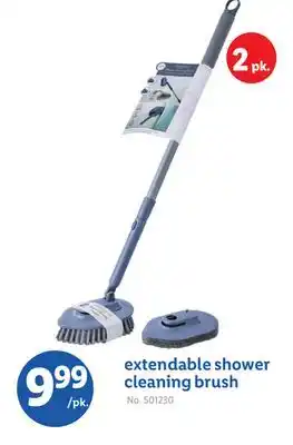 Lidl extendable shower cleaning brush offer