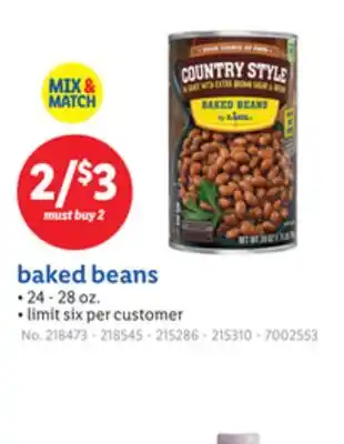 Lidl baked beans offer