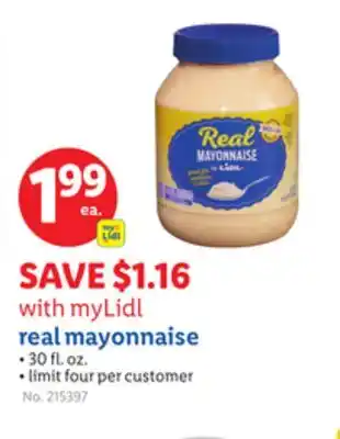 Lidl real mayonnaise offer