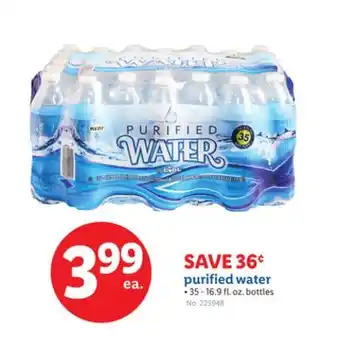 Lidl purified water offer