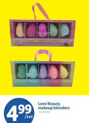 Lidl Love Beauty makeup blenders offer