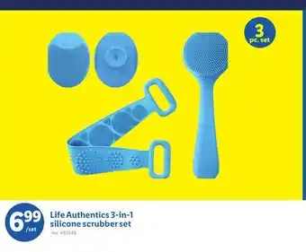 Lidl Life Authentics 3-in-1 silicone scrubber set offer