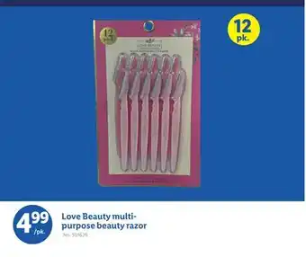 Lidl Love Beauty multi-purpose beauty razor offer