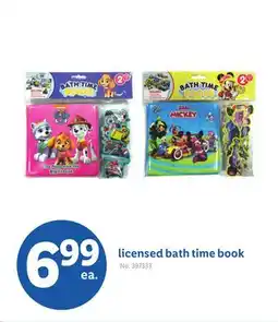 Lidl licensed bath time book offer