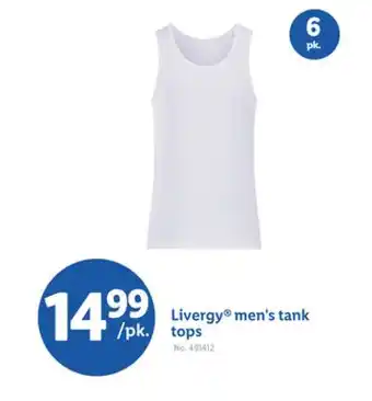 Lidl Livergy men's tank tops offer