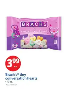 Lidl Brach's tiny conversation hearts offer