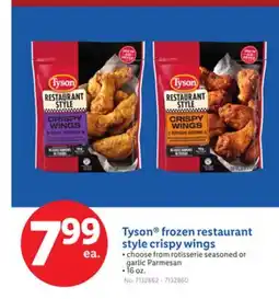 Lidl Tyson frozen restaurant style crispy wings offer