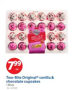 Lidl Two-Bite Original vanilla & chocolate cupcakes offer