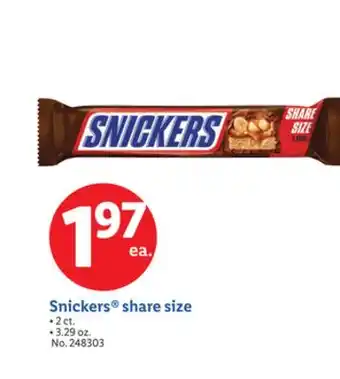 Lidl Snickers share size offer