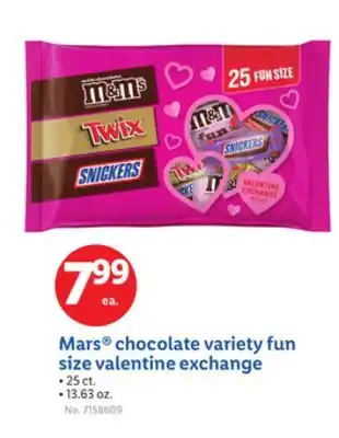 Lidl Mars chocolate variety fun size valentine exchange offer