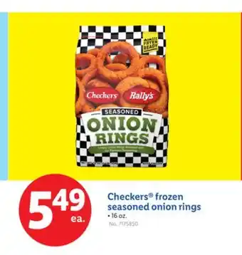 Lidl Checkers frozen seasoned onion rings offer