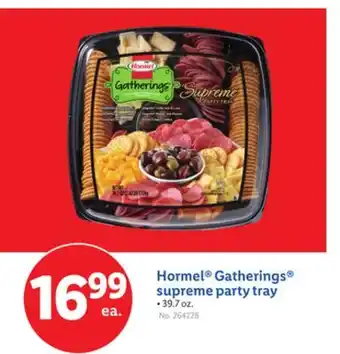 Lidl Hormel Gatherings supreme party tray offer