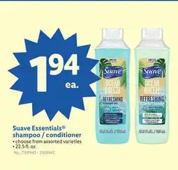 Lidl Suave Essentials shampoo/conditioner offer