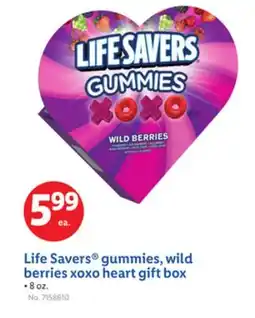 Lidl Life Savers gummies, wild berries xoxo heart gift box offer