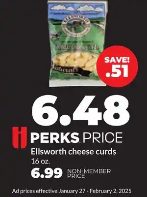 Hy-Vee Ellsworth cheese curds offer