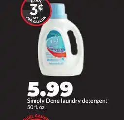 Hy-Vee Simply Done laundry detergent offer