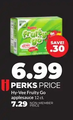 Hy-Vee Hy-Vee Fruity Go applesauce offer