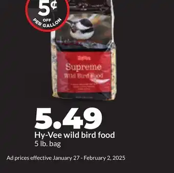 Hy-Vee Hy-Vee wild bird food offer