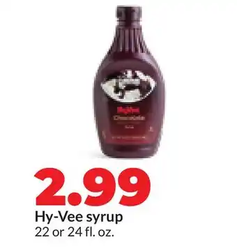 Hy-Vee Hy-Vee syrup offer