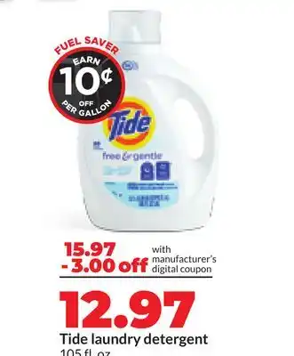 Hy-Vee Tide laundry detergent offer