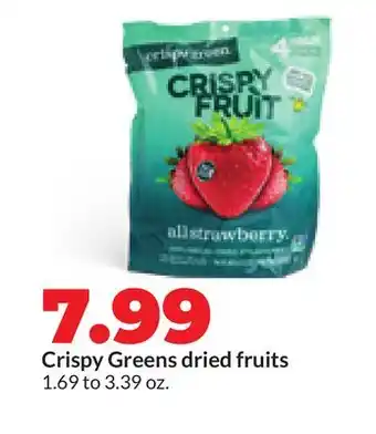 Hy-Vee Crispy Greens dried fruits offer