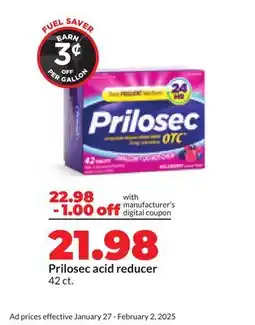 Hy-Vee Prilosec acid reducer offer