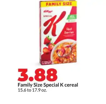 Hy-Vee Kellogg's Family Size Special K cereal offer