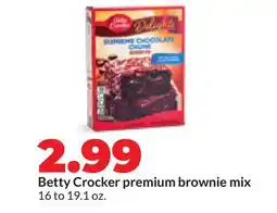 Hy-Vee Betty Crocker premium brownie mix offer