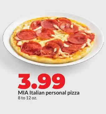 Hy-Vee MIA Italian personal pizza offer