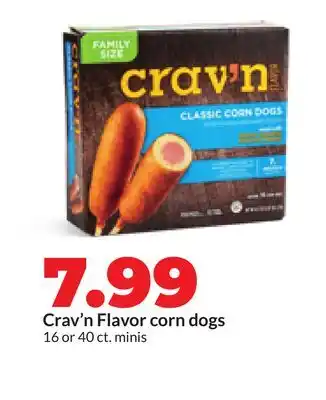 Hy-Vee Crav'n Flavor corn dogs offer