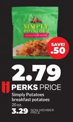 Hy-Vee Simply Potatoes breakfast potatoes offer