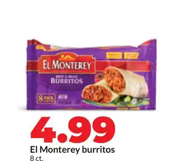 Hy-Vee El Monterey burritos offer