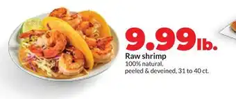 Hy-Vee Raw shrimp offer