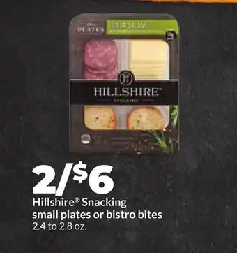 Hy-Vee Hillshire Snacking small plates or bistro bites offer