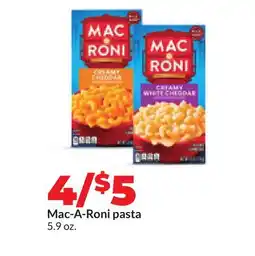 Hy-Vee Mac-A-Roni pasta offer