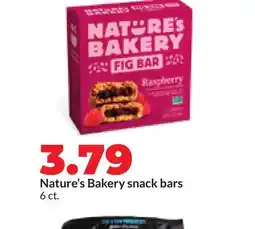 Hy-Vee Nature's Bakery snack bars offer