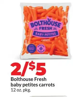 Hy-Vee Bolthouse Fresh baby petites carrots offer