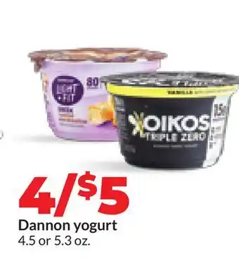 Hy-Vee Dannon yogurt offer