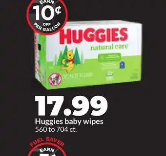 Hy-Vee Huggies baby wipes offer