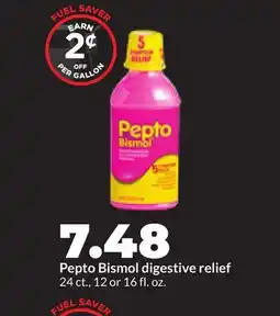 Hy-Vee Pepto Bismol digestive relief offer