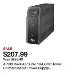 Office Depot APC Back-UPS Pro 10-Outlet Tower Uninterruptible Power Supply, 1,500VA/900 Watts, BN1500M2 offer