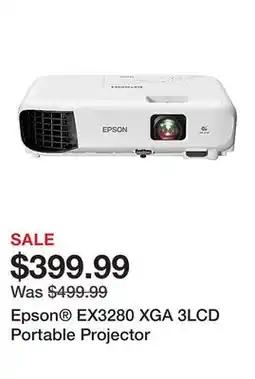 Office Depot Epson EX3280 XGA 3LCD Portable Projector offer