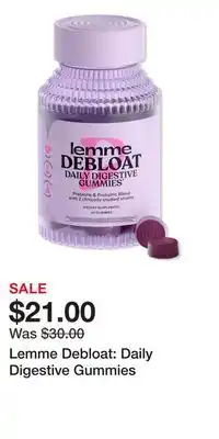 Ulta Beauty Lemme Debloat: Daily Digestive Gummies offer