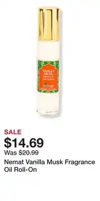 Ulta Beauty Nemat Vanilla Musk Fragrance Oil Roll-On offer